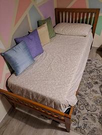 Letto singolo + Materasso Ortopedico