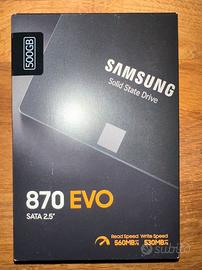 SSD Samsung 870 EVO  500GB SATA perfetto