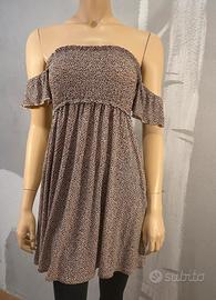 Maglia allungata/mini abito leopardato Tezenis tgM