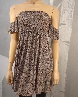 Maglia allungata/mini abito leopardato Tezenis tgM