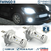 Lampadine LED H4 per RENAULT TWINGO 2 Luce Bianca