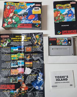 Gioco Yoshi's Island  CIB- SNES Pal misto Ita/Ger