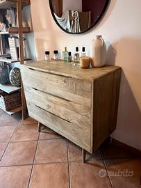 Comó in legno massello stile nordico