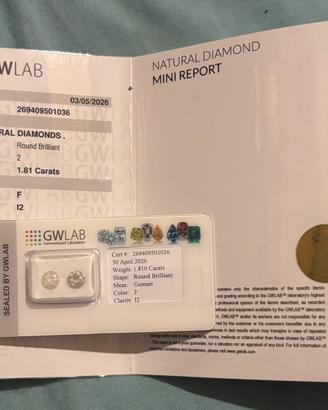 2 diamanti da 1,81 carati
