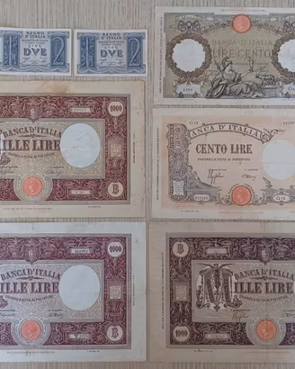 Banconote lira italiana lire 