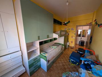 Cameretta Giessegi struttura ponte con cassettoni