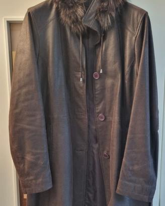Cappotto di vera pelle