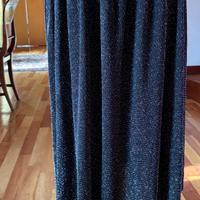 Gonna longuette elegante argentata