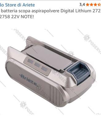 Batteria per scopa elettrica senza filo Ariete