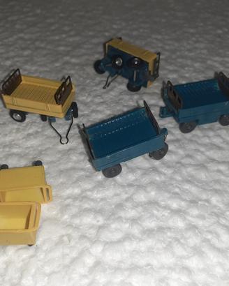 lotto carrelli modellismo ferroviario 