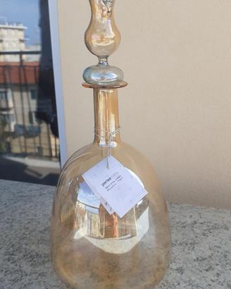 Parise Vetro soffiato elegante bottiglia con tappo
