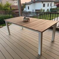 Tavolo legno e alluminio da esterno