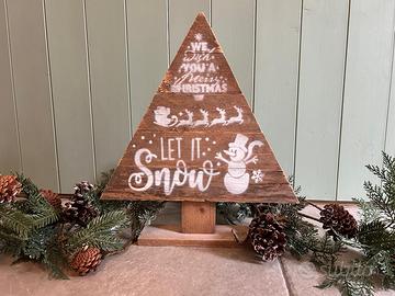 Albero di natale in legno