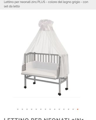 Culla next to me 2 in 1 trasformabile in lettino