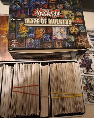 Lotto collezione di Yu-Gi-Oh con lista di carte 