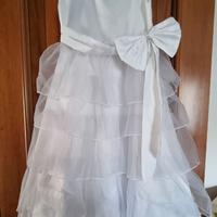 Vestito comunione Elsy tg 10 11 anni 130 cm