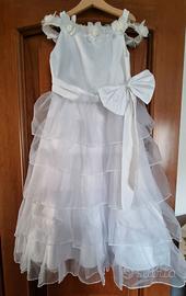 Vestito comunione Elsy tg 10 11 anni 130 cm