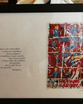 Mimmo Rotella "la mia bocca"