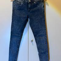 Pantaloni jeans elastico donna HM 38