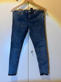 Pantaloni jeans elastico donna HM 38