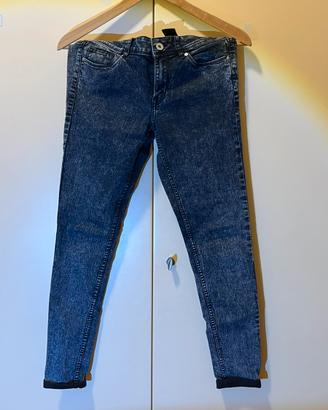 Pantaloni jeans elastico donna HM 38