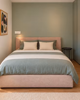 Letto matrimoniale alla francese con materasso 