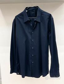 Camicia manica lunga blu