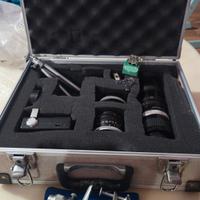 valigetta con set attrezzatura fotografica 