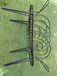 DIVANO PANCHINA PANCA 2 POSTI FERRO BATTUTO