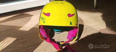 Casco Sci Wed'ze giallo + Maschera Bambini