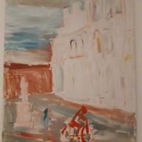 Dipinto "Piazza San Michele" Pier Paolo Pierucci