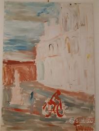 Dipinto "Piazza San Michele" Pier Paolo Pierucci