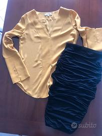Casacca elegante tg 42 +gonna Longuette arricciata