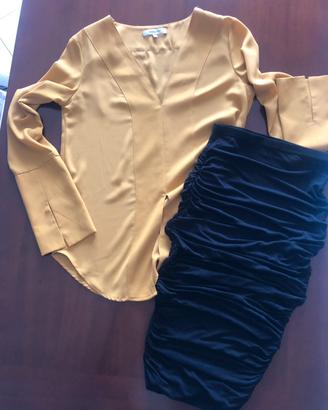 Casacca elegante tg 42 +gonna Longuette arricciata