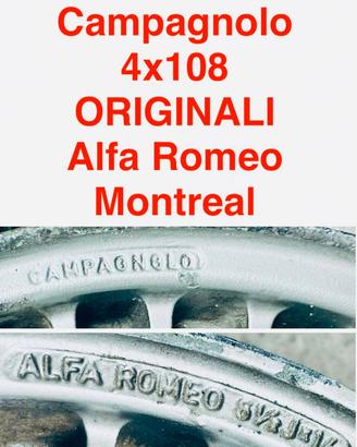 Montreal ORIGINALI cerchi in lega 6,5x14 4x108