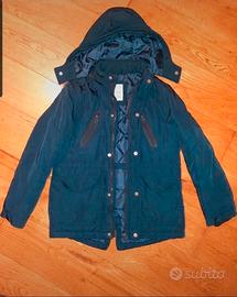parka con cappuccio bambino tg 8 ann