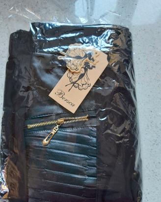 Leggins con inserto in ecopelle S/M