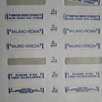 Rivarossi - Lima targhette per treni in scala HO