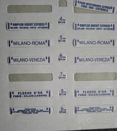 Rivarossi - Lima targhette per treni in scala HO