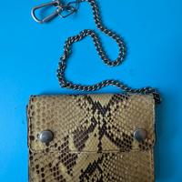 Portafoglio in pelle di pitone