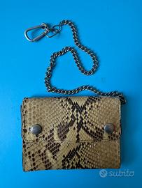 Portafoglio in pelle di pitone