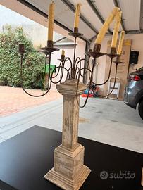 Grande Candeliere 9 fiamme – Stile Shabby Chic