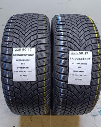 2 GOMME 225 50 17 BRIDGESTONE INV RIF4209