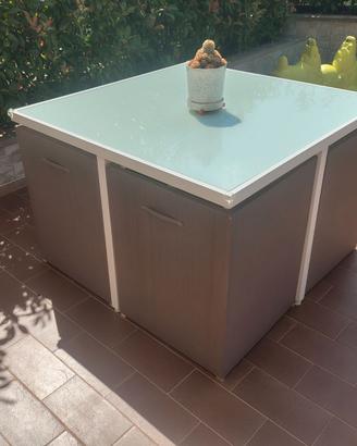 Tavolo da esterno alluminio