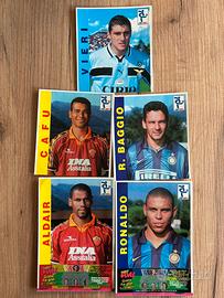 Cartoncini adesivi Super Goal 98‑99 lotto 5 pezzi