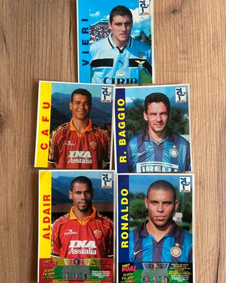 Cartoncini adesivi Super Goal 98‑99 lotto 5 pezzi