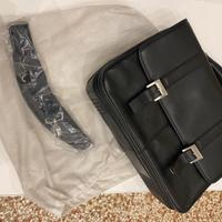 borsa 24 h in pelle nera