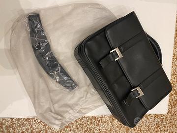 borsa 24 h in pelle nera