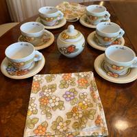 TAZZE E PIATTINI THUN CON ZUCCHERIERA,2 TOVAGLIOLI