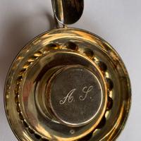 Vintage tastevin argentato monogramma A.S.